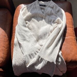 Ivanka Trump Cream Cardigan Sweater